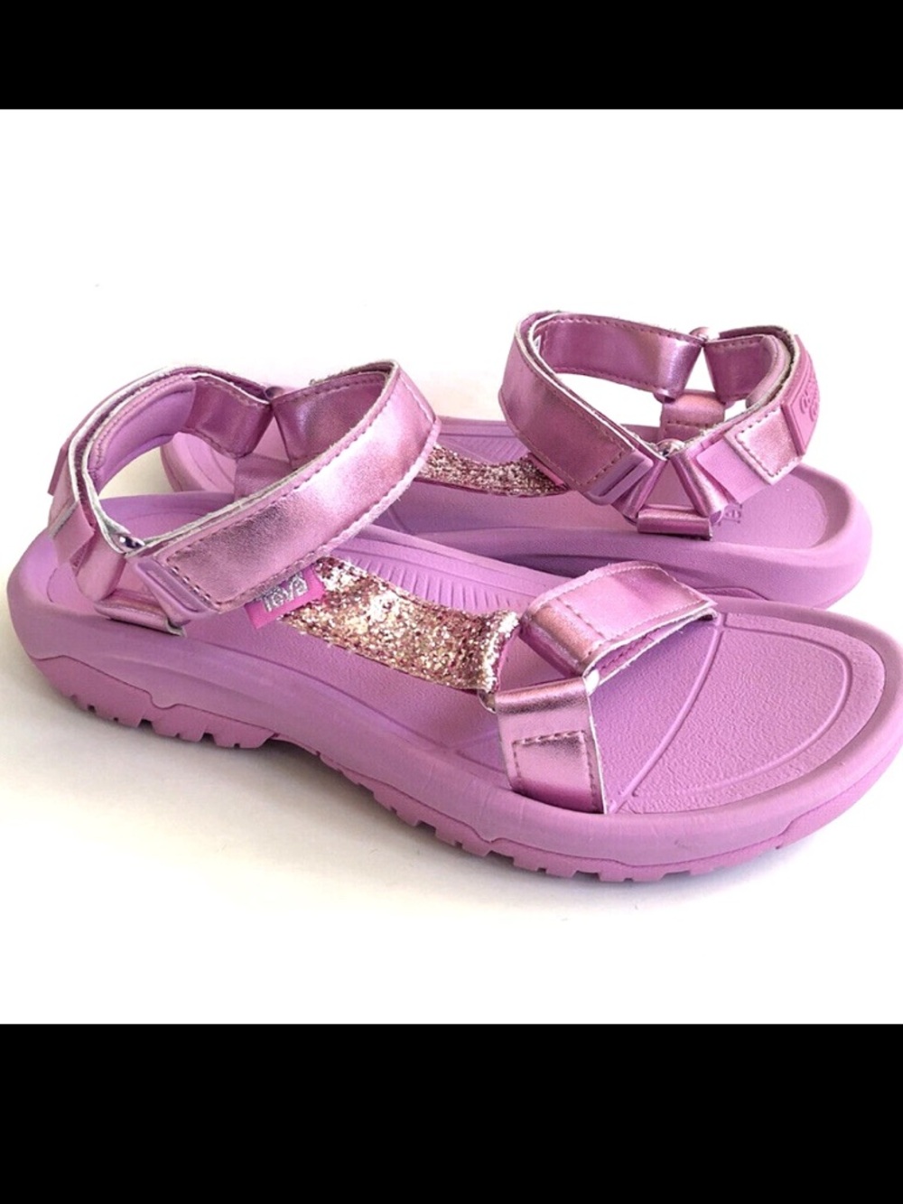 Teva x Christian Cowan Hurricane Pink XLT2 Glitter Velcro Sport Sandals